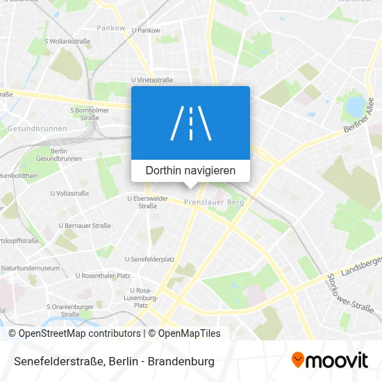 Senefelderstraße Karte