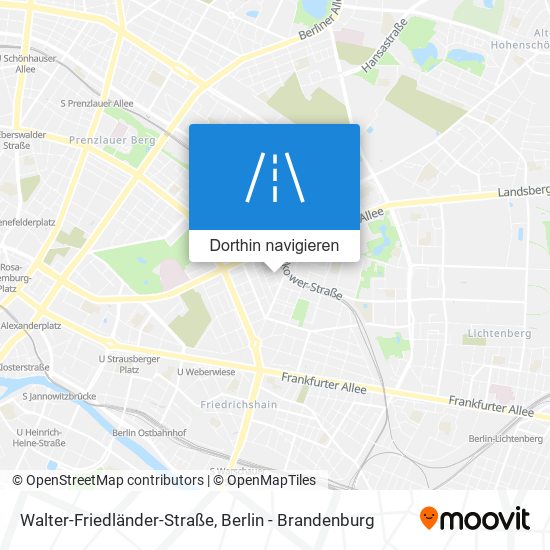 Walter-Friedländer-Straße Karte
