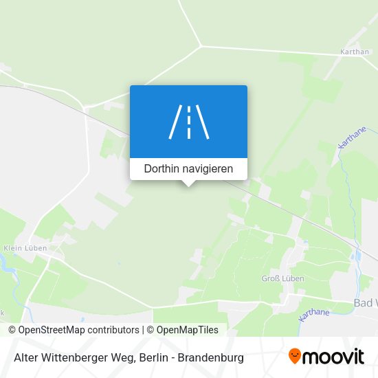 Alter Wittenberger Weg Karte