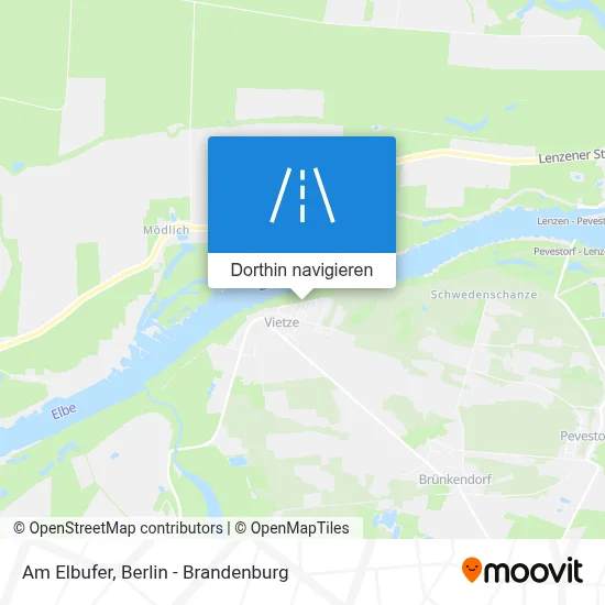 Am Elbufer Karte