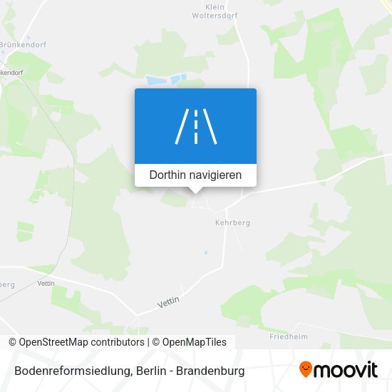 Bodenreformsiedlung Karte