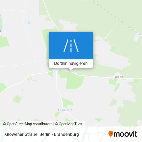Glöwener Straße Karte