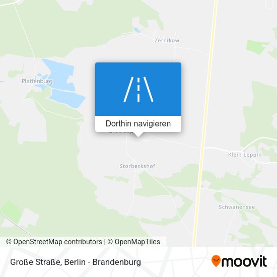 Große Straße Karte