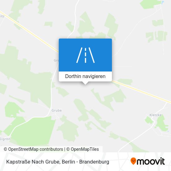 Kapstraße Nach Grube Karte