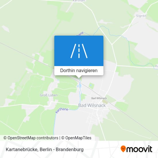 Kartanebrücke Karte