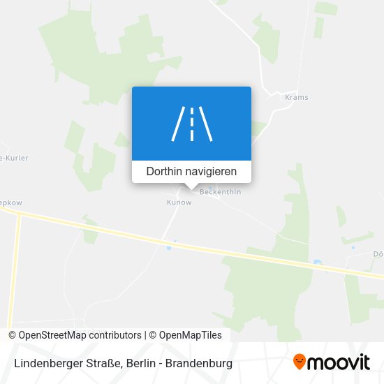 Lindenberger Straße Karte