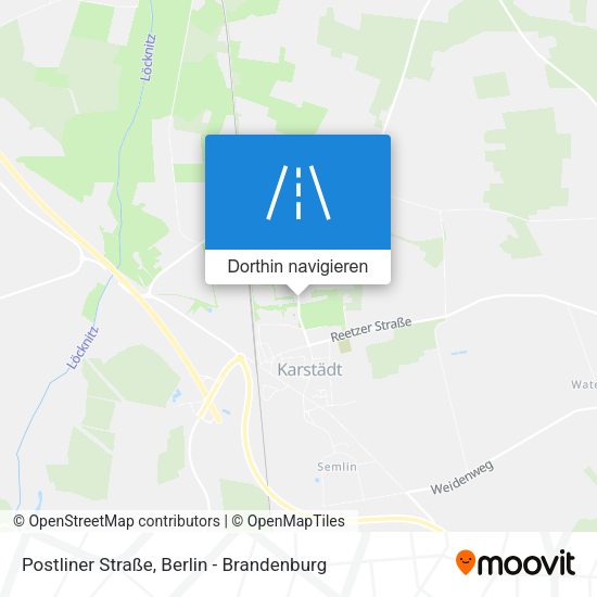 Postliner Straße Karte