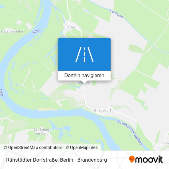 Rühstädter Dorfstraße Karte