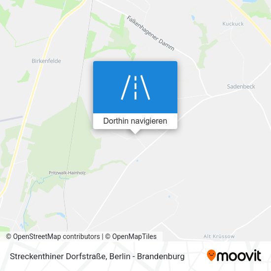 Streckenthiner Dorfstraße Karte