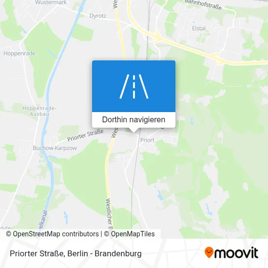 Priorter Straße Karte