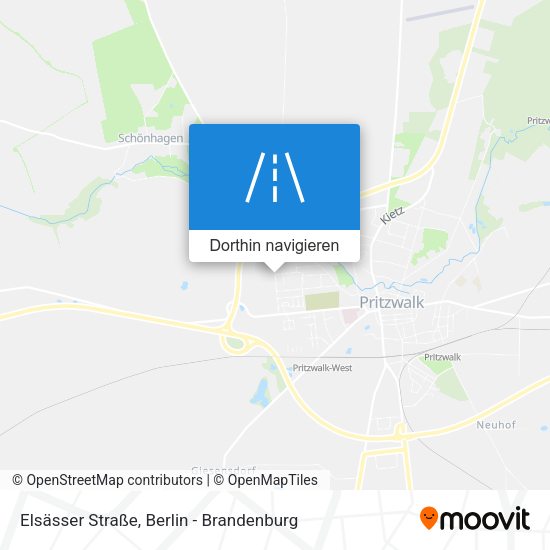 Elsässer Straße Karte