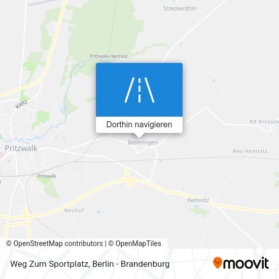 Weg Zum Sportplatz Karte