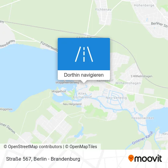 Straße 567 Karte