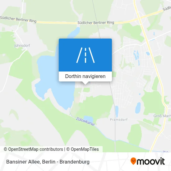 Bansiner Allee Karte