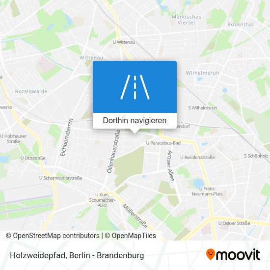 Holzweidepfad Karte