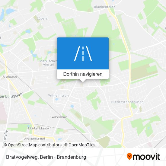 Bratvogelweg Karte