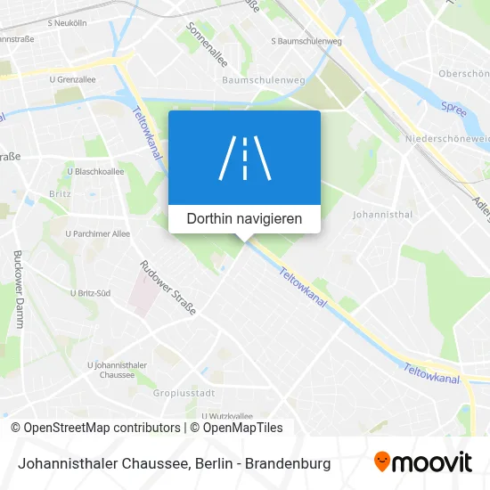 Johannisthaler Chaussee Karte