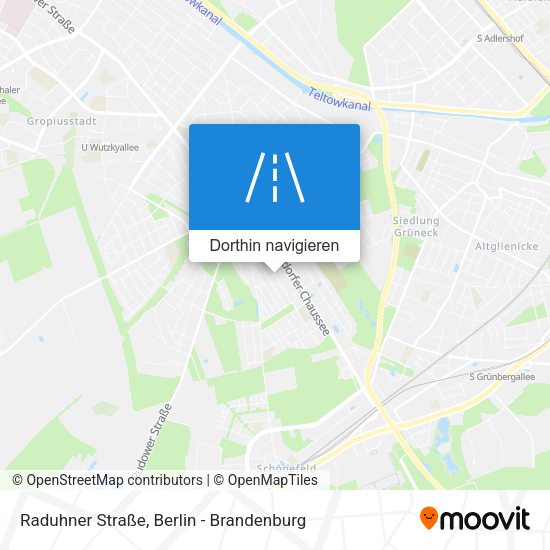 Raduhner Straße Karte