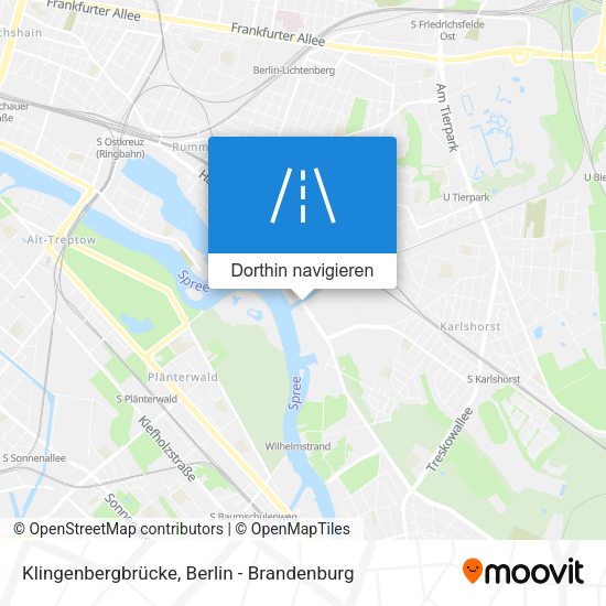 Klingenbergbrücke Karte