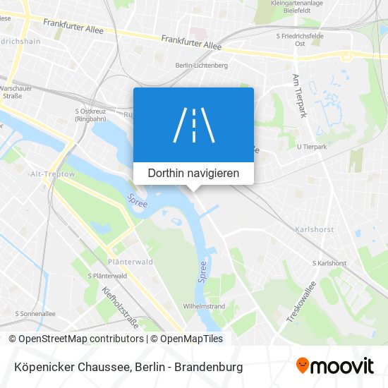 Köpenicker Chaussee Karte