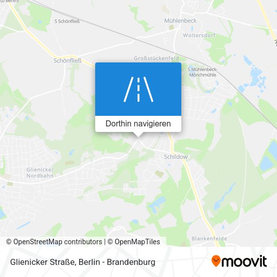Glienicker Straße Karte