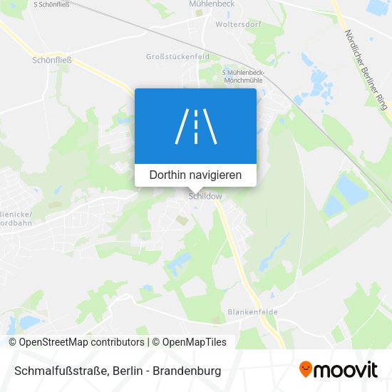 Schmalfußstraße Karte