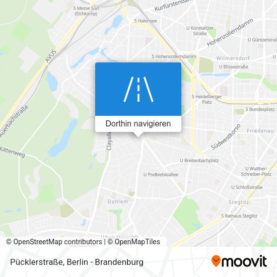 Pücklerstraße Karte