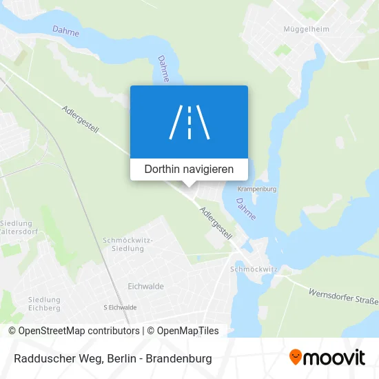 Radduscher Weg Karte