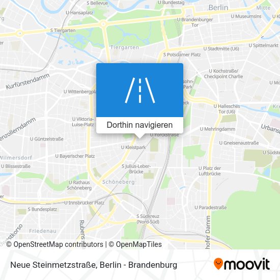 Neue Steinmetzstraße Karte