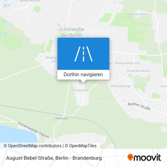 August-Bebel-Straße Karte