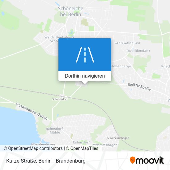Kurze Straße Karte