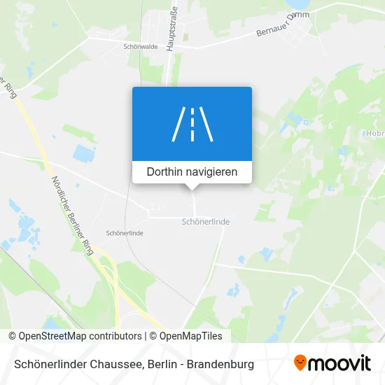 Schönerlinder Chaussee Karte