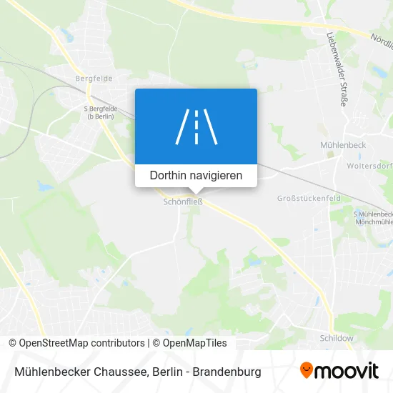 Mühlenbecker Chaussee Karte