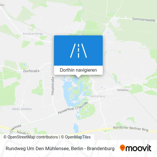 Rundweg Um Den Mühlensee Karte