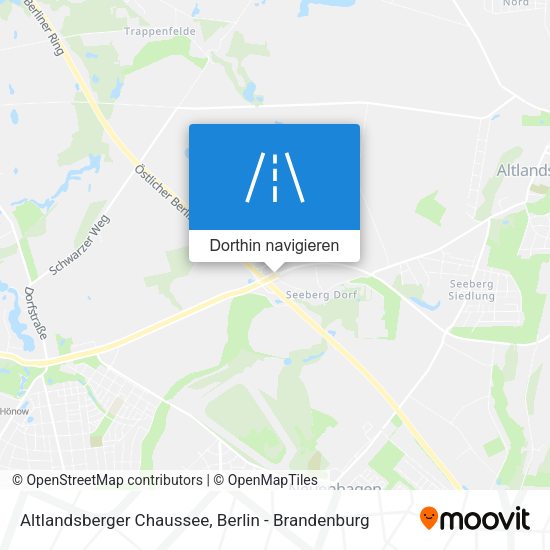 Altlandsberger Chaussee Karte