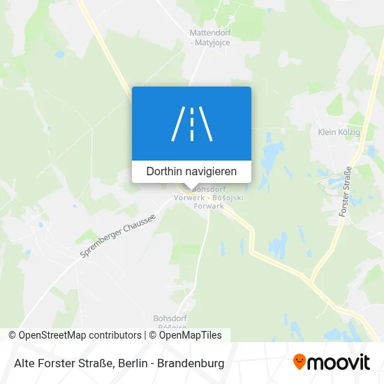 Alte Forster Straße Karte