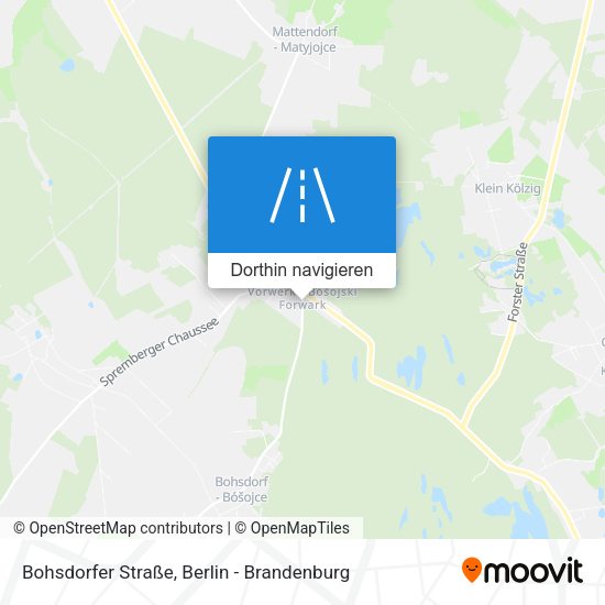 Bohsdorfer Straße Karte
