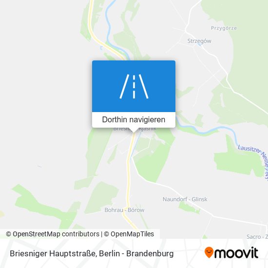 Briesniger Hauptstraße Karte