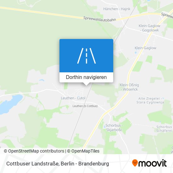 Cottbuser Landstraße Karte