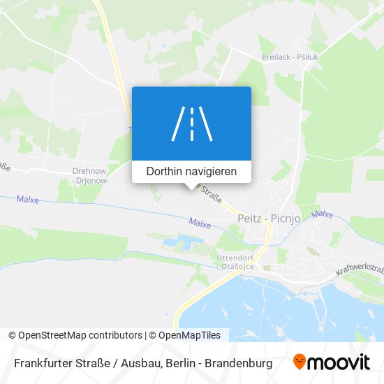 Frankfurter Straße / Ausbau Karte