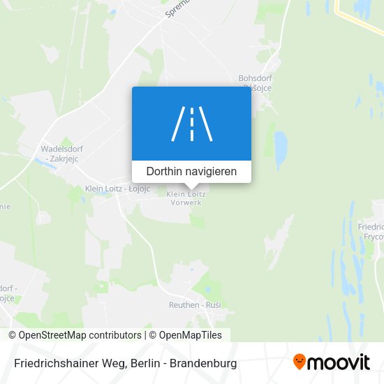 Friedrichshainer Weg Karte