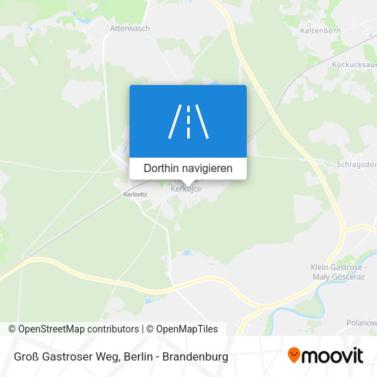 Groß Gastroser Weg Karte