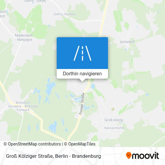 Groß Kölziger Straße Karte