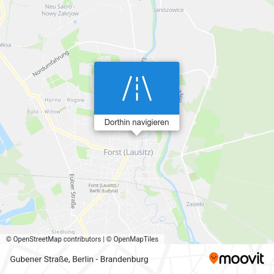 Gubener Straße Karte