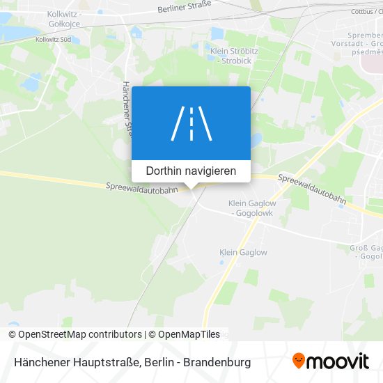 Hänchener Hauptstraße Karte