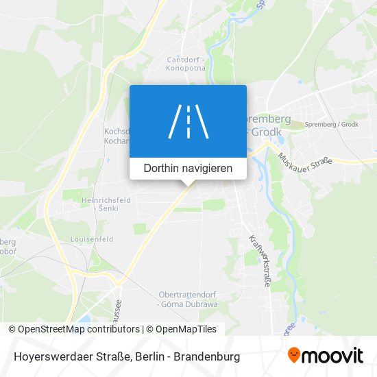 Hoyerswerdaer Straße Karte