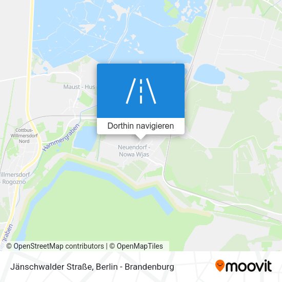 Jänschwalder Straße Karte