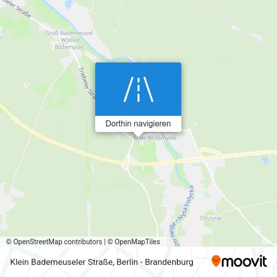 Klein Bademeuseler Straße Karte