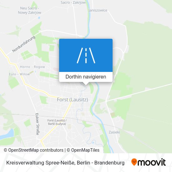 Kreisverwaltung Spree-Neiße Karte