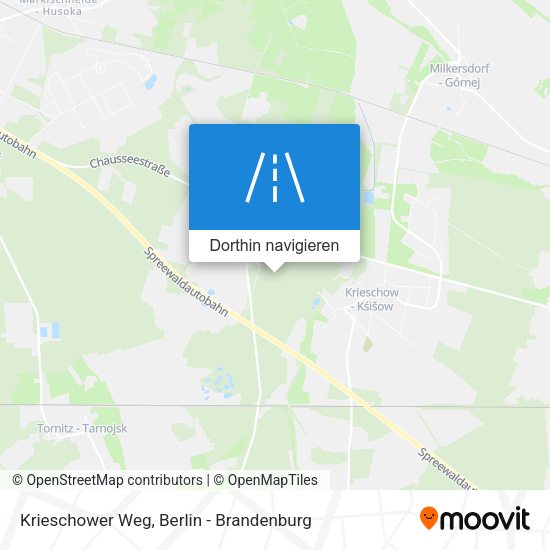 Krieschower Weg Karte